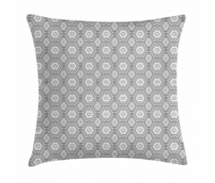 Greyscale Abstract Forms Art Pillow Cover