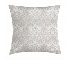 Vintage Damask Flowers Pillow Cover