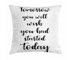 Cursive Words Pillow Cover