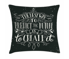 Grunge Hand Lettering Pillow Cover