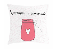 Jar of Love and Swirls Pillow Cover