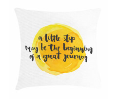 Positive Saying Design Pillow Cover