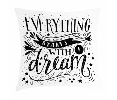 Dream Words Pillow Cover