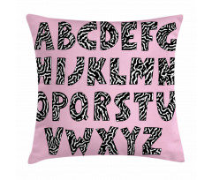 Funky Letters Trippy Pillow Cover