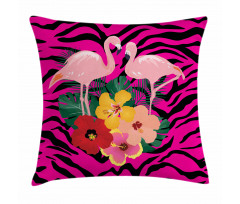 Exotic Flamingo Boho Pillow Cover