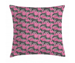 Wild Animals Pastel Pillow Cover