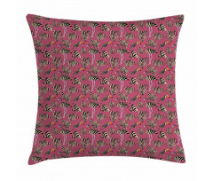 Flamingo Toucan Bird Pillow Cover