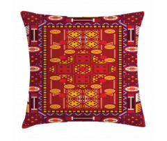 Shapes in Warm Colors Pillow Cover
