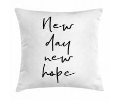 Motivational Calligraphy Pillow Cover