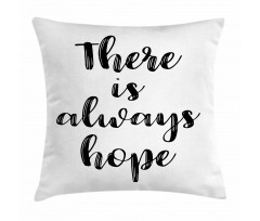 Hand Lettering Slogan Pillow Cover