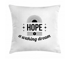 Monochrome Aphorism Words Pillow Cover