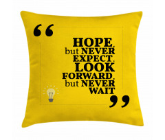 Message in Writing Marks Pillow Cover