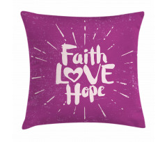 Hope Themed Message Design Pillow Cover