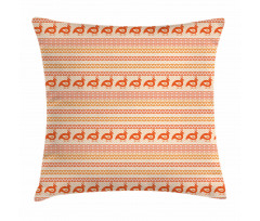 Zigzags and Birds Pillow Cover
