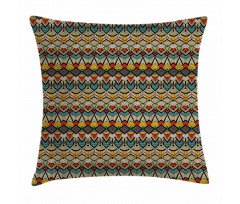 Retro Grunge Geometric Pillow Cover