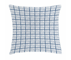 Hand Drawn Delft Stripes Pillow Cover