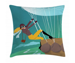 Vintage Explorer Woman Pillow Cover