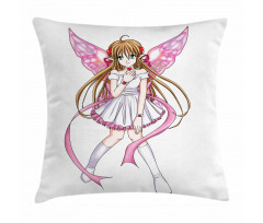 Cartoon Pixie Fairy Angel Pillow Cover