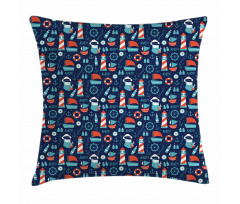 Captain Boats and Helm Pillow Cover