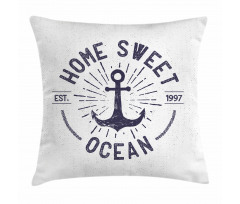 Home Ocean Words Pillow Cover