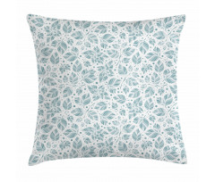 Peppermint Foliage Dot Pillow Cover
