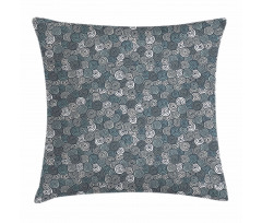 Sketch Style Spirals Pillow Cover