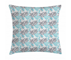 Flowers and Foliage Pillow Cover