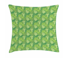 Abstract Hosta Plants Pillow Cover