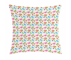 Floral Nature Birds Pillow Cover