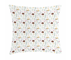 Rural Wildlife Composition Pillow Cover