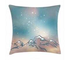 Milky Way and Himalayas Pillow Cover