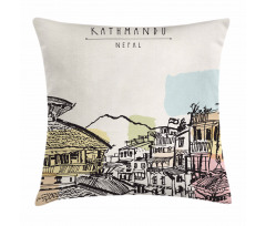 Building of Durbar Square Pillow Cover