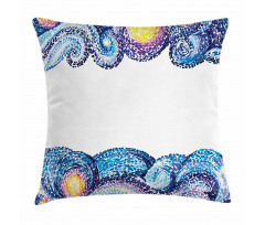 Watercolor Wave Pillow Cover