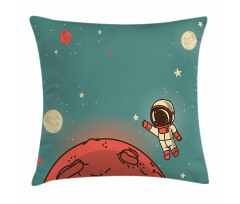 Doodle Cosmonaut Pillow Cover