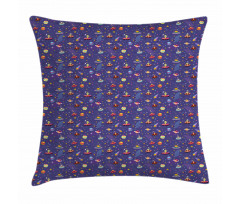 Space Characters Galaxy Pillow Cover