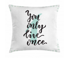 Hand Lettering Calligraphy Pillow Cover