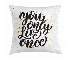 Hand Drawn Popular Words Pillow Cover