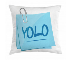 Modern Slogan Abbreviation Pillow Cover