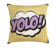 Grunge Comic Book Design Pillow Cover