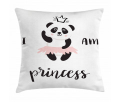 Ballerina Panda Pillow Cover