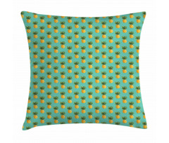 Tropical Pineapple Leaves Pillow Cover