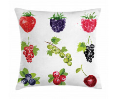 Composition of Berries Pillow Cover