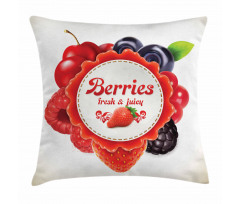 Colorful Berry Pattern Pillow Cover