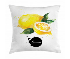 Sour Citrus Lemon Design Pillow Cover
