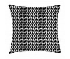 Black and White Tile Pillow Cover