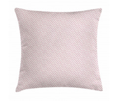 Soft Pinkish Motif Pillow Cover