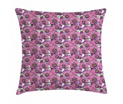 Exotic Orchid Blossoms Pillow Cover