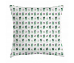 Violet Blossom Botany Pillow Cover