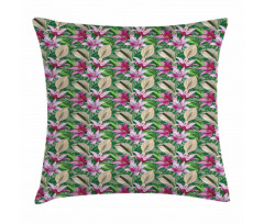 Aquarelle Lily Garden Pillow Cover