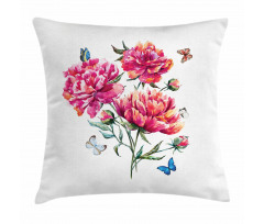 Carnation Bouquet Nature Pillow Cover